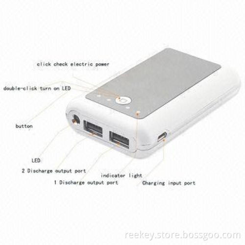 High Capacity Power Bank with 9,000mAh